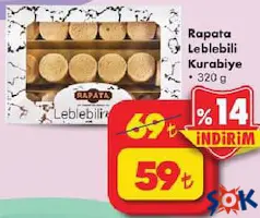RAPATA LEBLEBİLİ KURABİYE 320 G indirimli fiyat RAPATA LEBLEBİLİ KURABİYE 320 G fiyat ve kampanya bilgisi